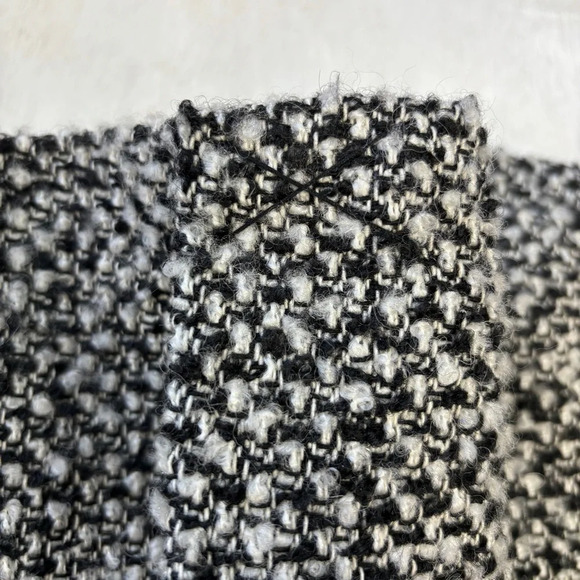 Guess Black and White Tweed Coat - Picture 10 of 13